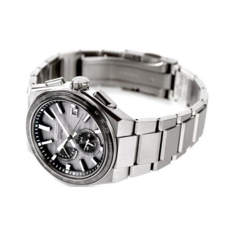 SEIKO Solar Quartz Movement Titanium Strap Watch Men's Watches Gray Dial SBXY043 SBXY043