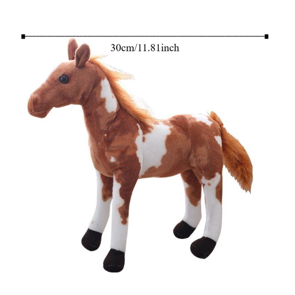 Stuffed Animal Realistic Horse Stuffed Toy Simulation Horse Plush Doll  Birthday Gift