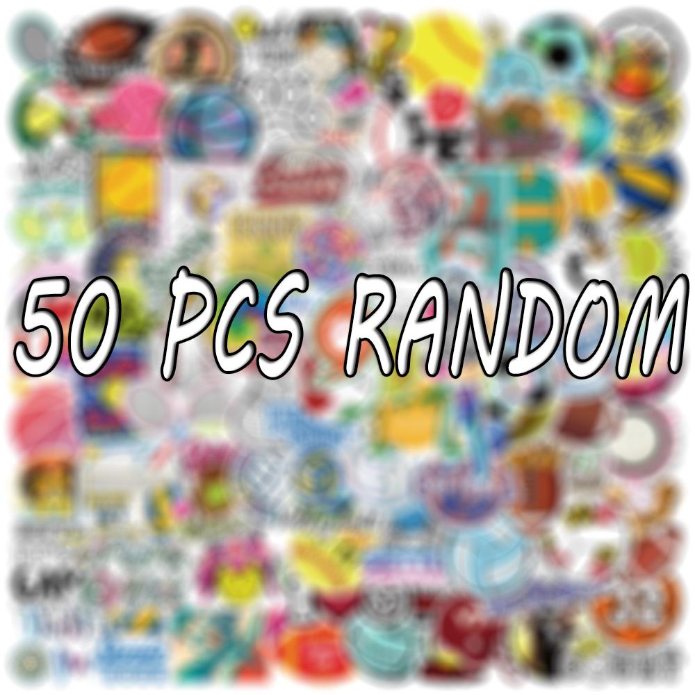 10 30 50 100PCS Ball Games Stickers Outdoor Sports Volleyball Football Baseball For Decoration Cartoon Graffiti Decal Sticker F5