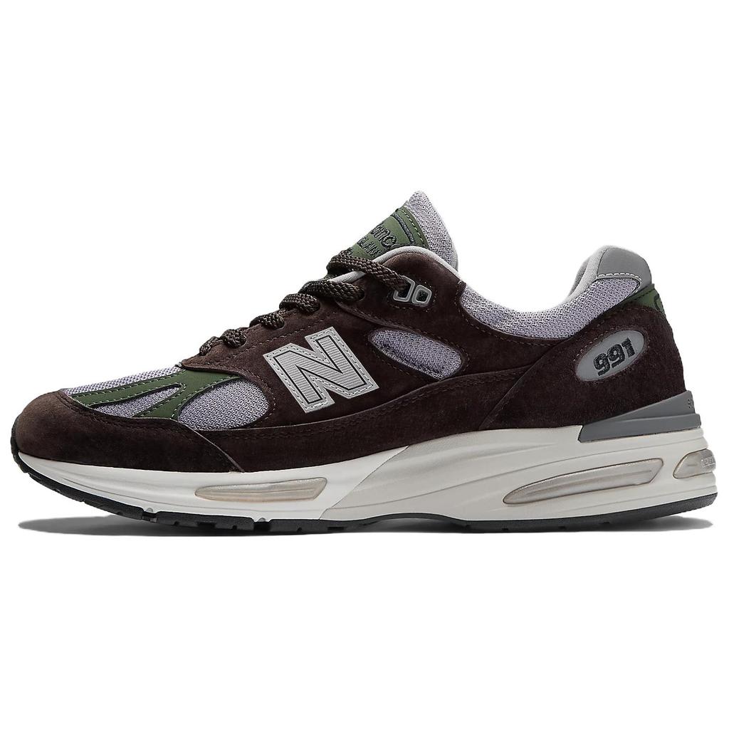 New Balance 991v2 Made in England Essentially Offbeat Pack - Licorice Unisex Sneakers Brown Lavender-Grey Douglas-Fir U991BP2