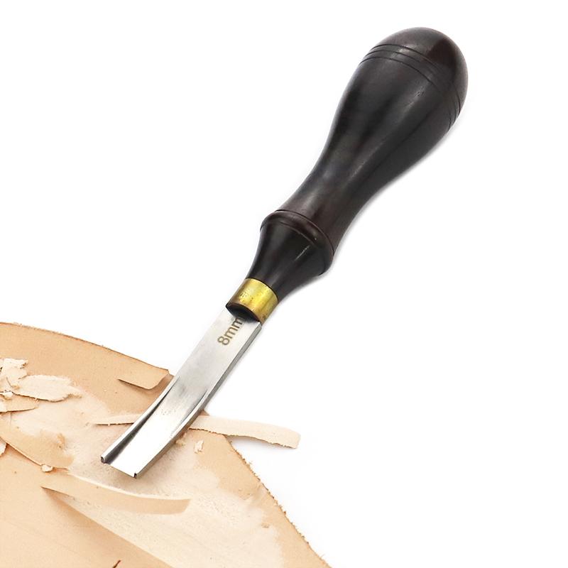 1pc multi size leather edge cutting tool, thinning knife, wooden edge cutting shovel for DIY handmade leather edge cutting tool
