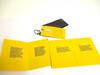 Authentic FENDI Zucca Brown Coating Canvas Yellow Leather 6pics Key Chain #a583  Refurbished