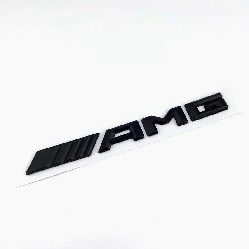 3d ABS Black AMG Emblem Letters Car Trunk Badge For Mercedes Benz W204 W205 W176 W177 W212 W213 AMG Sticker Accessories