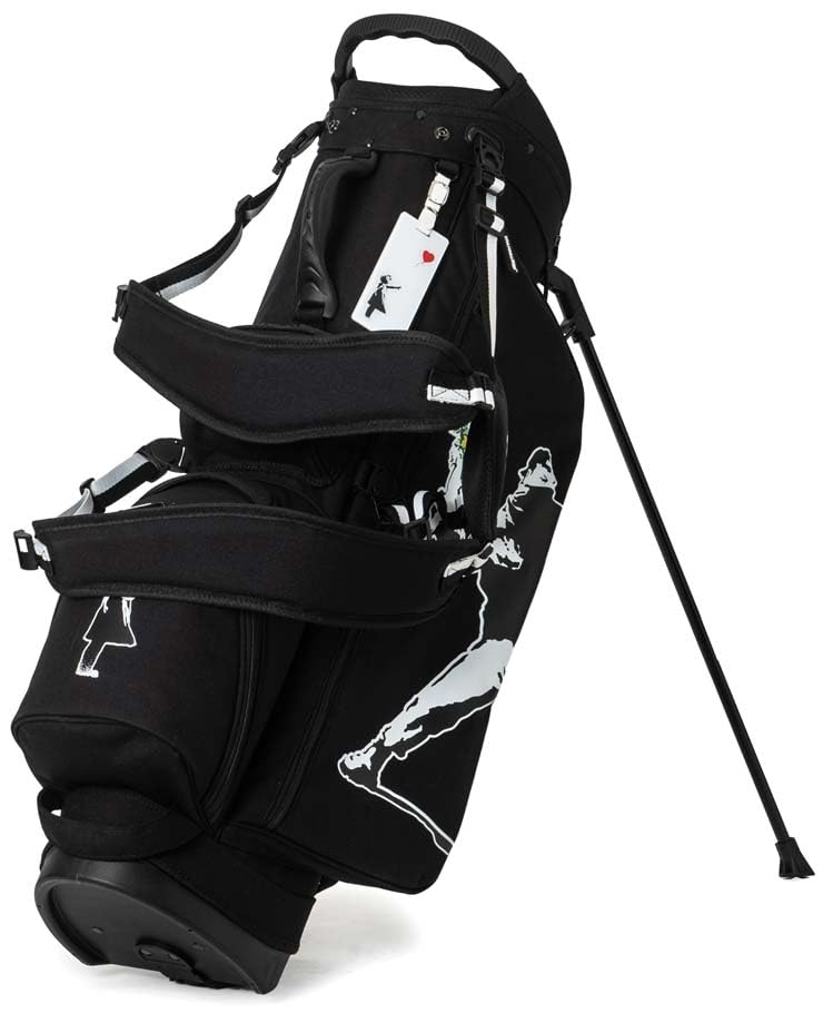 

Banksy Stand Caddy Bag BACB-03 Color: Black Banksy’s GRAFFITI