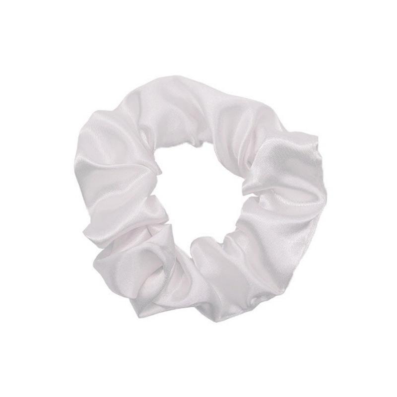 Vintage French Satin Silk Hair Tie - Retro Versatile Accessory