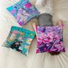 Anime HHatsunes MMikU Cushion Cover Inches Farmhouse Decor Home Throw Pillow Covers For Couch Decorations