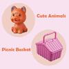 Non-Toxic Doll'S Vehicle Funny Cabriolet Mini Fashion Children'S Doll With Pet Dog Travel Dreamcar Playset Playhouse No Electricty Function