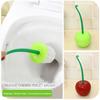 Cherry Toilet Brush Set Plastic Toilet Cleaning Brush Toilet Brush Plastic Daily Necessities Seal Design Radiant Handle FreeShip