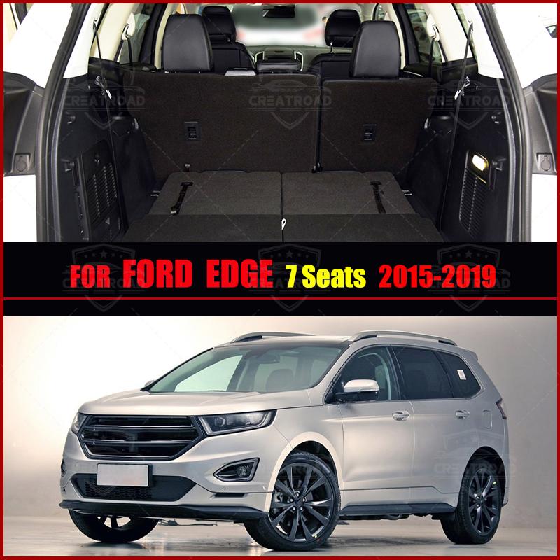 Car Floor Mats For Ford Edge 7 Seats 2015 2016 2017 2018 Auto Foot Pads Carpet Cover Interior Accessories