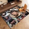 1 pièce Tapis de zone imprimé Terence Hill et Bud Spencer - Tapis d'intérieur doux, lavable et antidérapant, Tapis décoratif pour salon, bureau à domicile, Décoratif de bureau