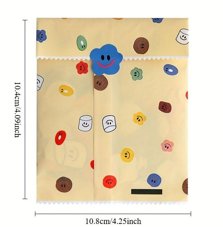 

110pcs/1pack Single Pack Anime Cartoon Round Multicolor Semi-matte Self-adhesive Glitter Paper Stickers, Random Pattern one size fits all