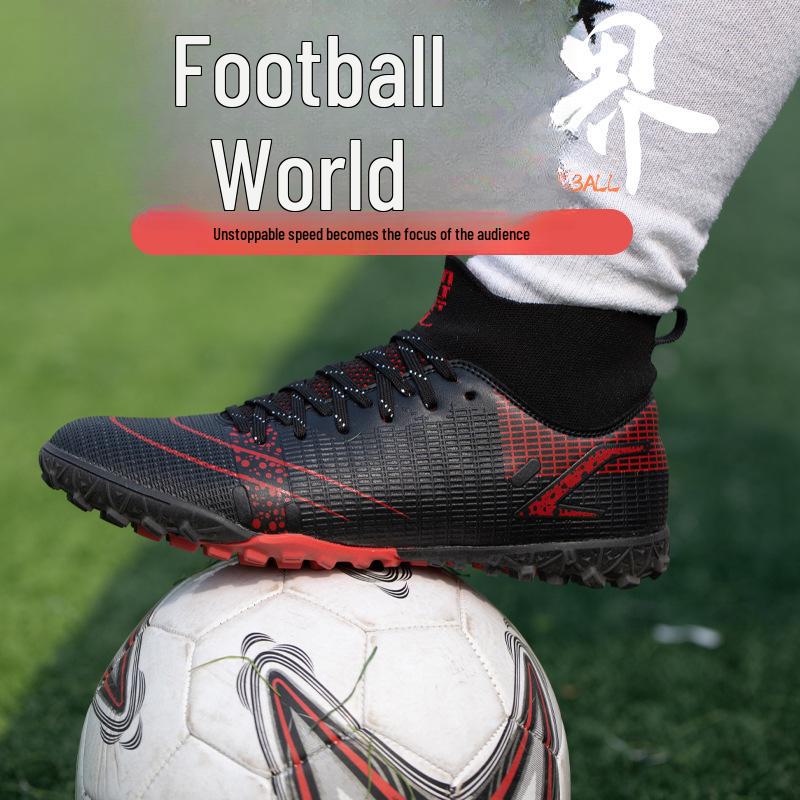 

Мужские и женские футбольные тренировочные и соревновательные бутсы - Противоскользящие, износостойкие, амортизирующие шипы для взрослых и студентов 40 чёрный