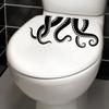 Whimsical Octopus Toilet Stickers, Waterproof Removable Self-Adhesive Decals for Bathroom Wall Decor