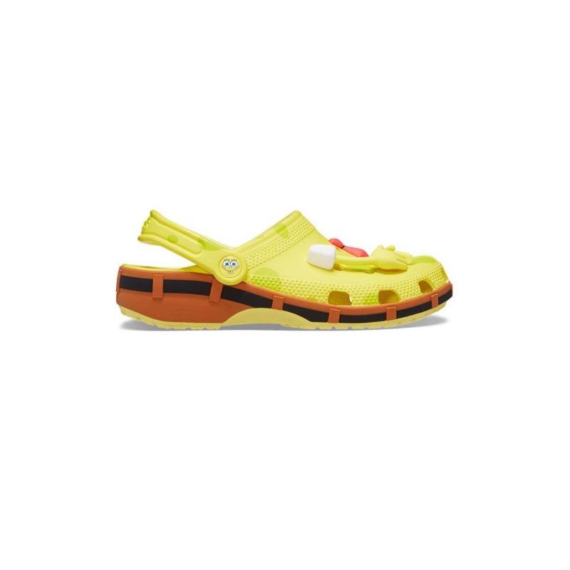Crocs × SpongeBob SquarePants Classic Outdoor Versatile Casual Comfort Outdoor Breathable Clogs Unisex Yellow 209824-7HD