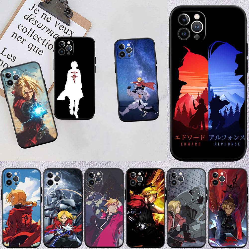 LO45 Fullmetal Alchemist Soft Shell Phone Case for Redmi Note 10 11 12 Pro Max 10S 10C 10T 11A 11S 12S 12C
