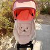 Universal Four Seasons Baby Bear Embroidery Windproof Stroller Blanket & Carrier Cover Quilt
