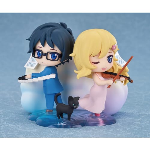 Qset+ Your Lie In April Miyazono Kaori & Arima Kousei Non-Scale Plastic Painted Figure