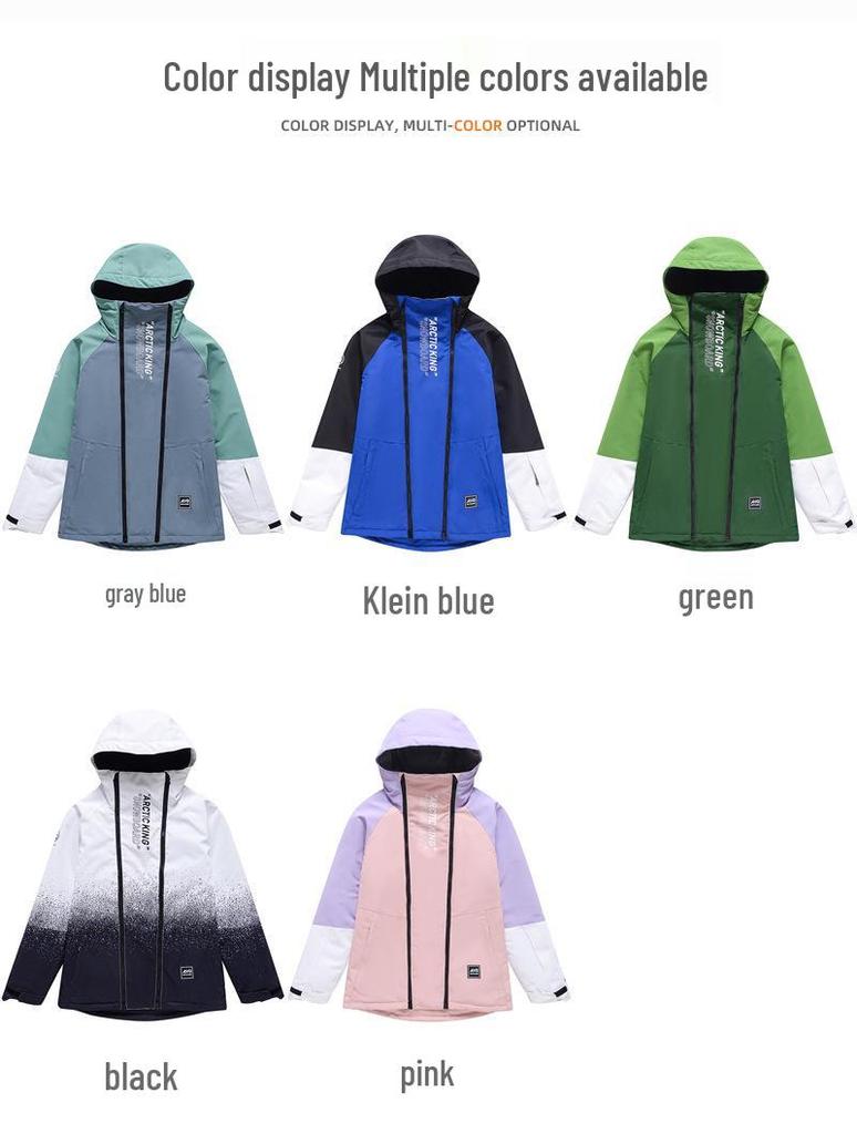 Unisex-Winterskianzug: Winddichte, Wasserabweisende, Verdickte und Warme Snowboard- und Skikleidung