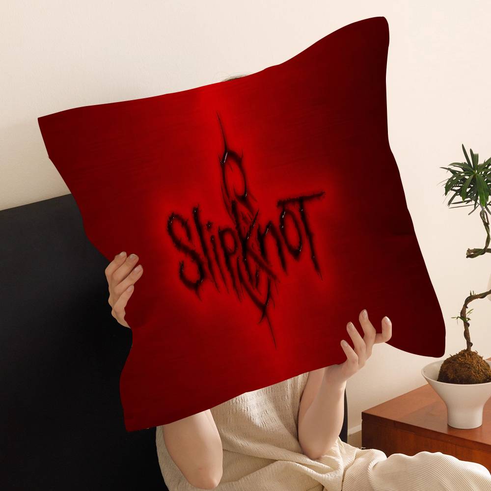 S-Slipknot Band 45*45cm Cushion Cover Pillow Cover Decor Pillowcase Home Pillowcase for Couch Pillow