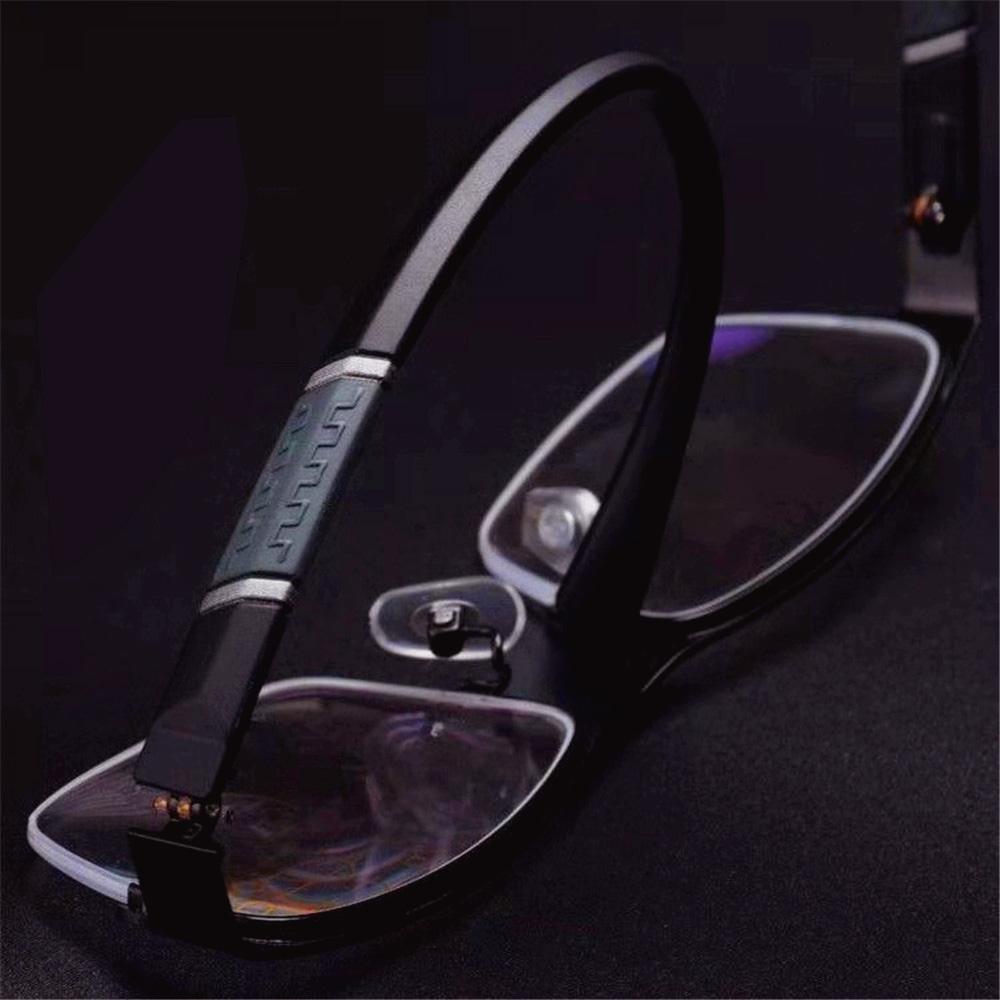 0 To - 600 Reading Presbyopia Eyeglasses High Quality Radiation Proof Flat Anti Blue Light Eyeglasses Men's Half Glasses Frame Business Myopia