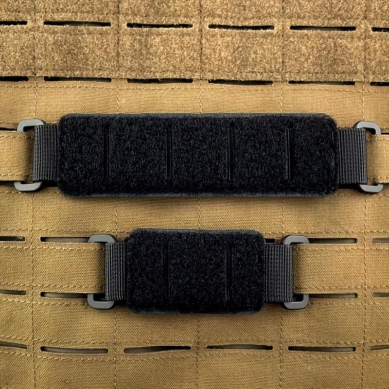 Hook and Loop Patches Heavy-Duty Nylon with Metal Grommets, Black/Green/Yellow, Universal for Gear, Vests, Vests & Morale Patches