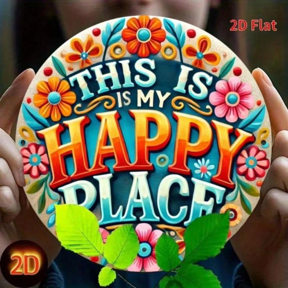 Vibrant Floral Tin Sign Metal Wall Art Decoration for Home Office