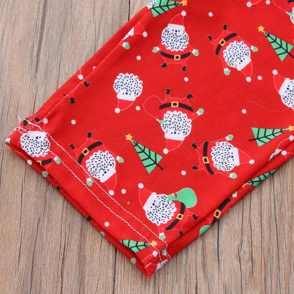 Frauen Mama Santa Claus Tops Bluse Hosen Familie Pyjamas Nachtwäsche Weihnachten Set