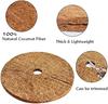3Pcs Coconut Fibers Mulch Ring Tree Protector Mat Plant Cover Mulch Mat Weed Mats Coco Coir Mulch Ring for Indoor Outdoor Trees, Tree Plant Ring Mats