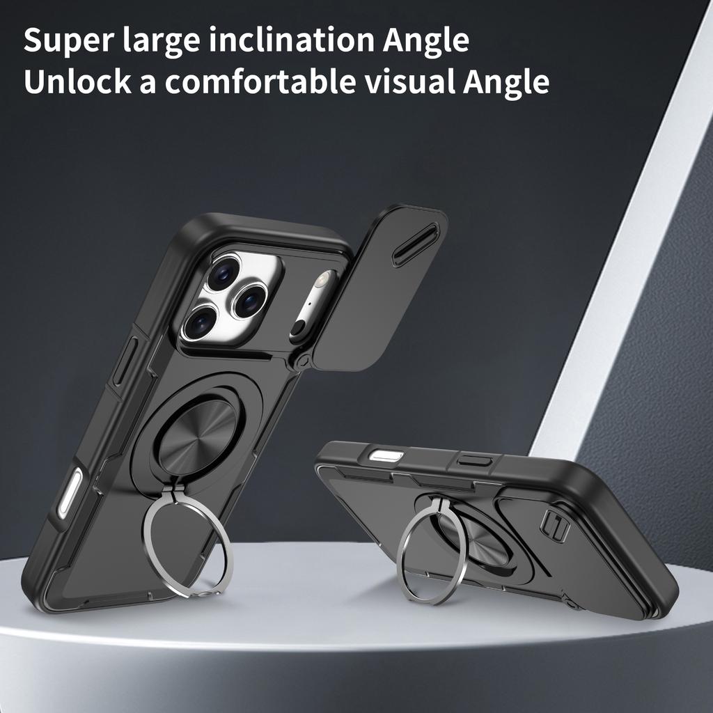 Anti-Drop Portable Ring Holder Funda Case for Iphone 17 Pro Max 16 Plus 13 12 14 15 Pro Max Iphone17 Magnetic Armor Covers