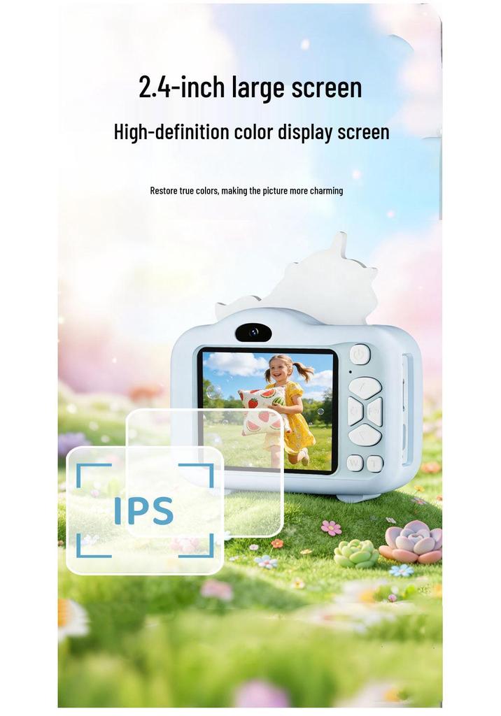 New Anti-Shake Children's Dual Camera with Stand - HD Beauty Mode, Perfect Baby Gift