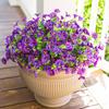Yousheng Artificial Morning Glory Flowers for Outdoor UV Resistant Faux Plastic Plants for Home Planter Porch Yard Window