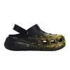 Crocs Classic Clog 811 Manufacturing Gold Melting Scene Special Shoe Box Fluid Ink Splash Hole Shoes for Men and Women Black Gold
