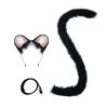 Handmade Simulated Hamster Ear Headband Cos Beast Ear Tail Set Lolita Kc Plush Cute Hamster Headdress