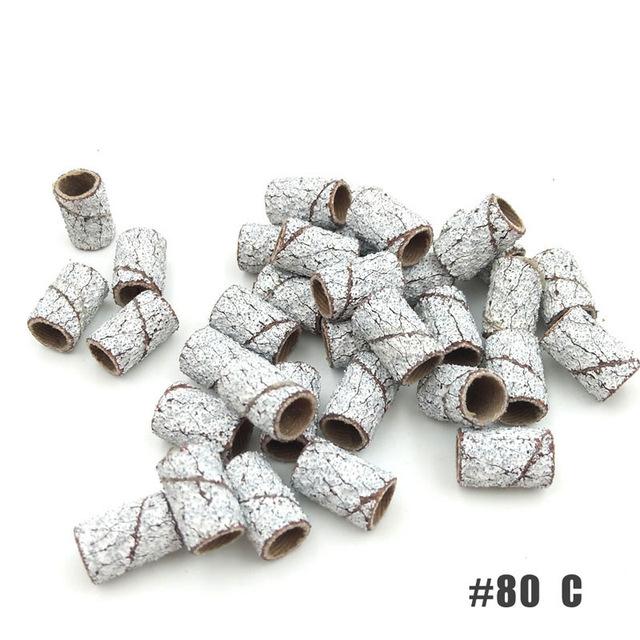 

100Pcs/набір 3 кольори нігтів мистецтво шліфування смуги педикюр інструменти електричні аксесуари для нігтів дриль інструменти для догляду за ногами інструменти 80# 150 # 240 # 80# білий