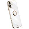 XINLI For iPhone 16 Plus Case Ring Kickstand Electroplating TPU Phone Cover