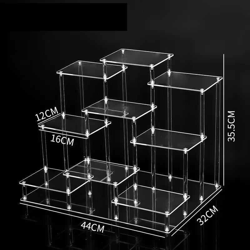 Acrylic Perfume Shelf Multi-layer Cosmetics Storage Rack Stepped Dressing Table Desktop Organizer for Skin Care Products