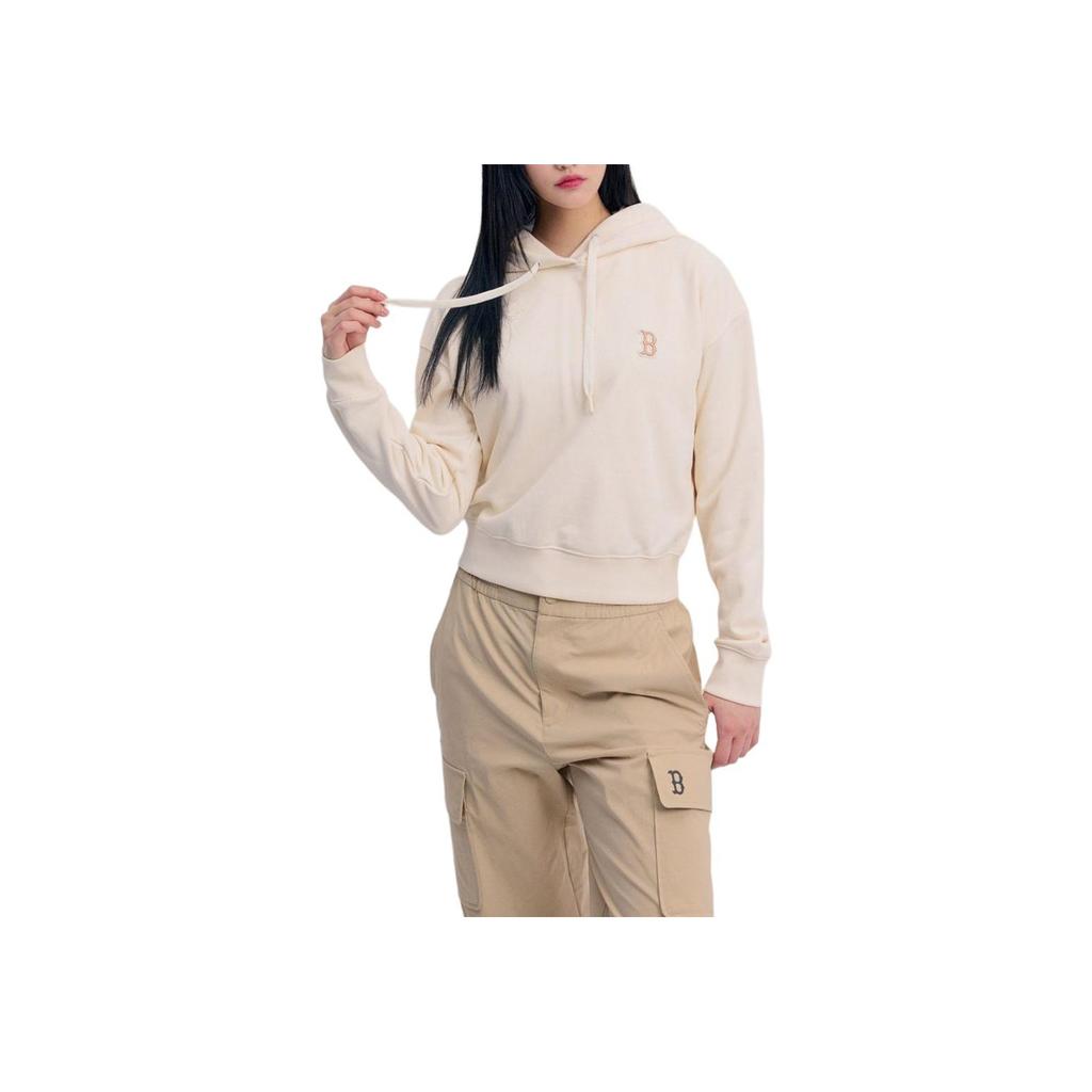 New MLB SS24 Sweatshirt Women's Ecru 3FHDB1341-43CRD