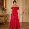 Damen-Kleid mit Puffärmeln und quadratischem Ausschnitt mit Kordelzug, Vintage für Halloween-Kostüm
