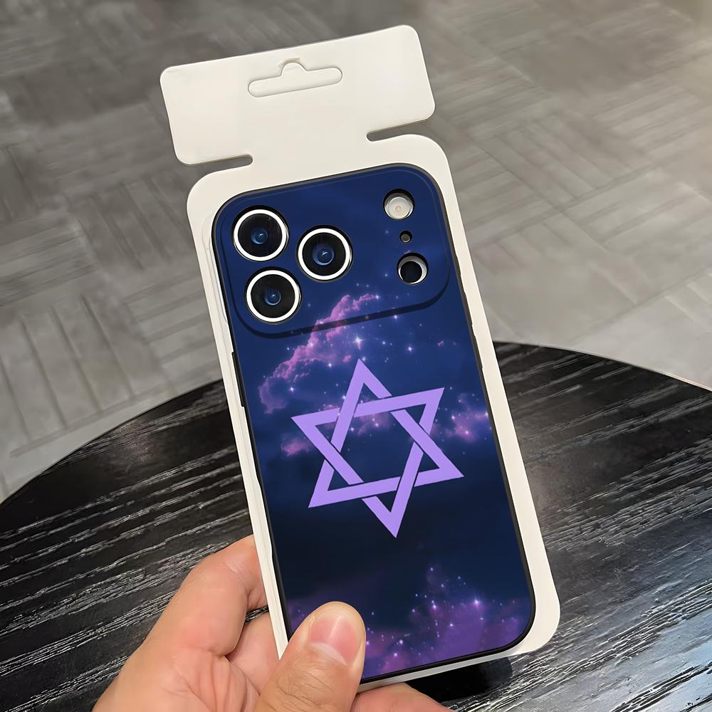 M-Magen D-David Phone Case For IPhone 17 Air 16 E Pro Max 15 14 13 Mini 12 Pro 11 Max Plus Black Soft Shell iPhone XS Max
