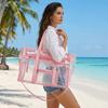 Przezroczysta torba crossbody o dużej pojemności PVC Lekka kosmetyczka Torebka Oversize Wodoodporna Torba do przechowywania do prania Zastosowanie podróżne