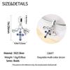 Authentic Original Copper Metal Charm Bead Components Luxury Blue Cross Religious Pendant Bead Component Bead Components Compatible With Bracelet
