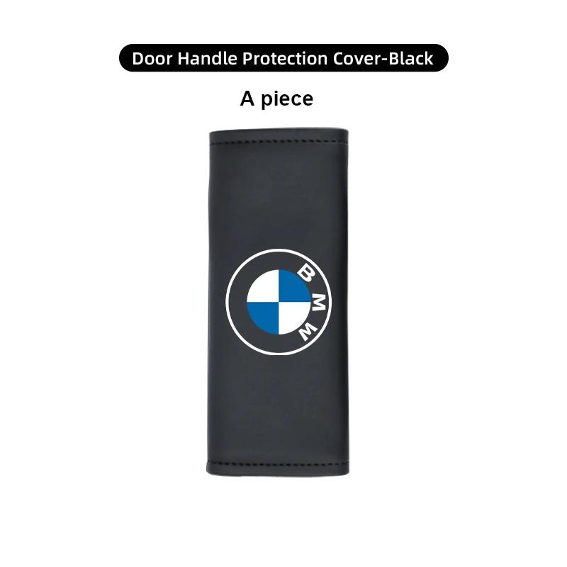 LOCUK1 2026 Car Sticker Car Door Handle Cover Armrest Protector Non-slip Leather Case For BMW G30 G20 M3 M5 E91 E92 E93 E36 E70 X3 X4 X