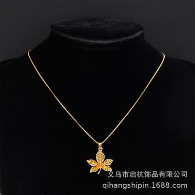 23 Design Maple Leaf Necklace Women'S Light Luxury Trend Clavicle Chain Same Accessories