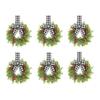 10 Inch 3D Christmas Garland Ribbon for Cabinet Door - Decorative Holiday Wreath Garland for Home Decor