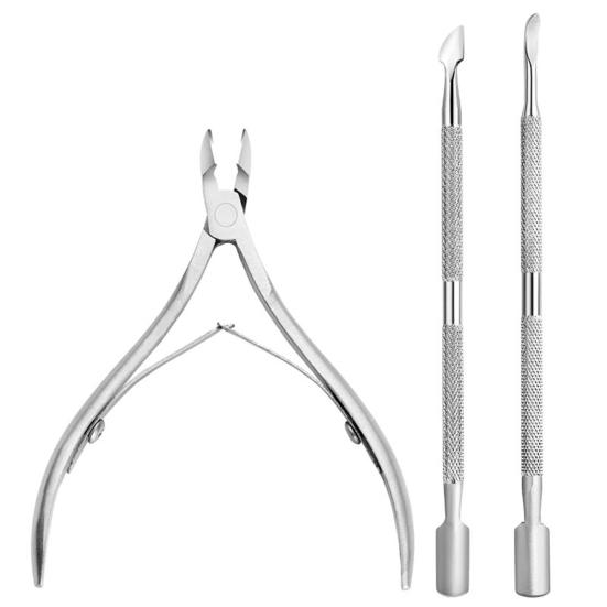 1 Set Professional Cuticle Trimmer Remover Pusher Scissors Stainless Steel Cuticle Nipper Cutter Clipper Pedicure Manicure Tools