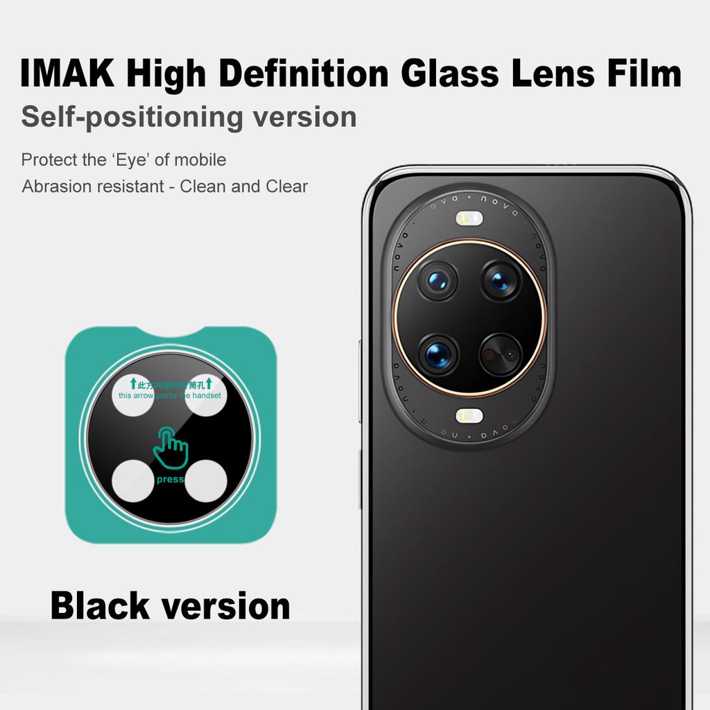 Für Huawei Nova 14 Ultra Pro Glas IMAK High Definition Glas Linsenfolie Schwarze Version