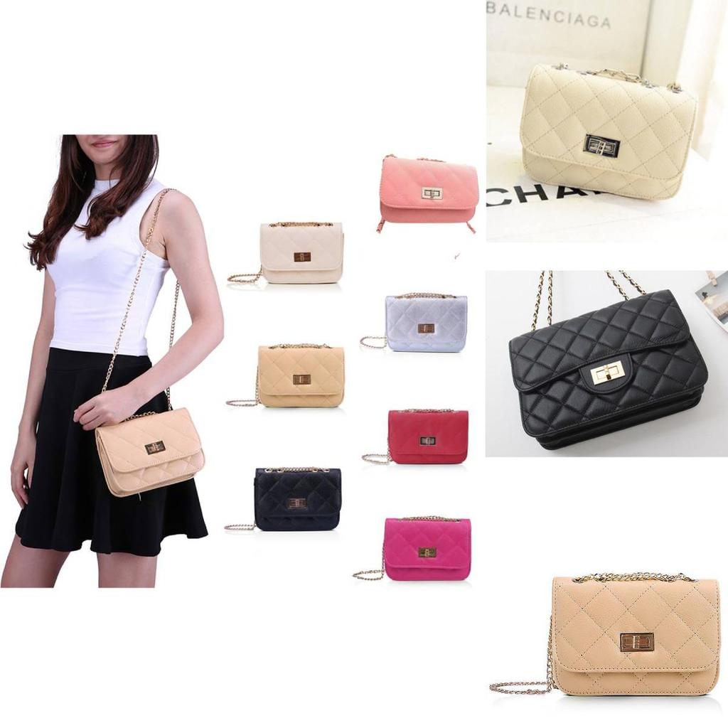 Trendy Hollow Chain Crossbody Bag With Lock Closure For Women