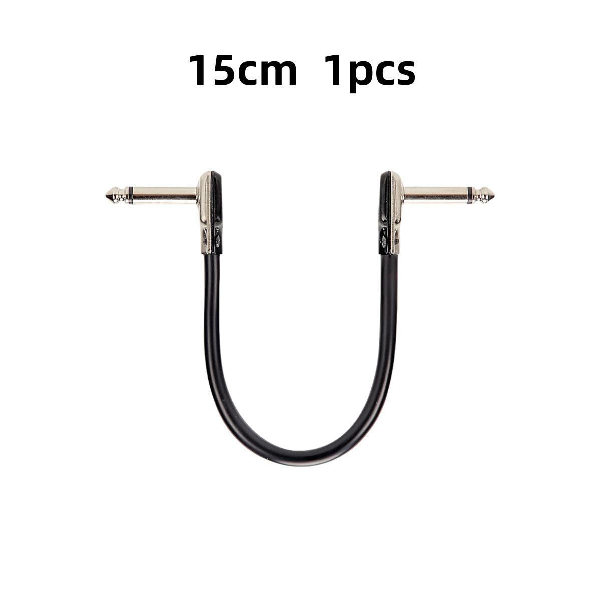 Miwayer 1/3/6 шт. Кабель для гитарной педали эффектов 6,35 мм Плоский патч-кабель Соединительный 1/4 Прямоугольный штекер Гитарные кабели Длина 15/30/50 см