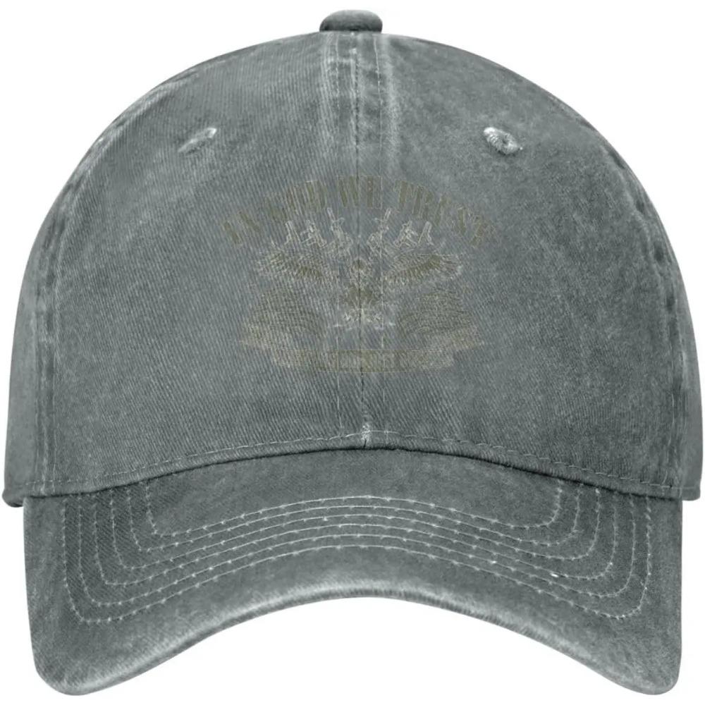 Adjustable Strapback Hat In God We Trust Guns Are Just A Backup Hat Vintage Trucker Cap Unisex Adult Baseball Cap