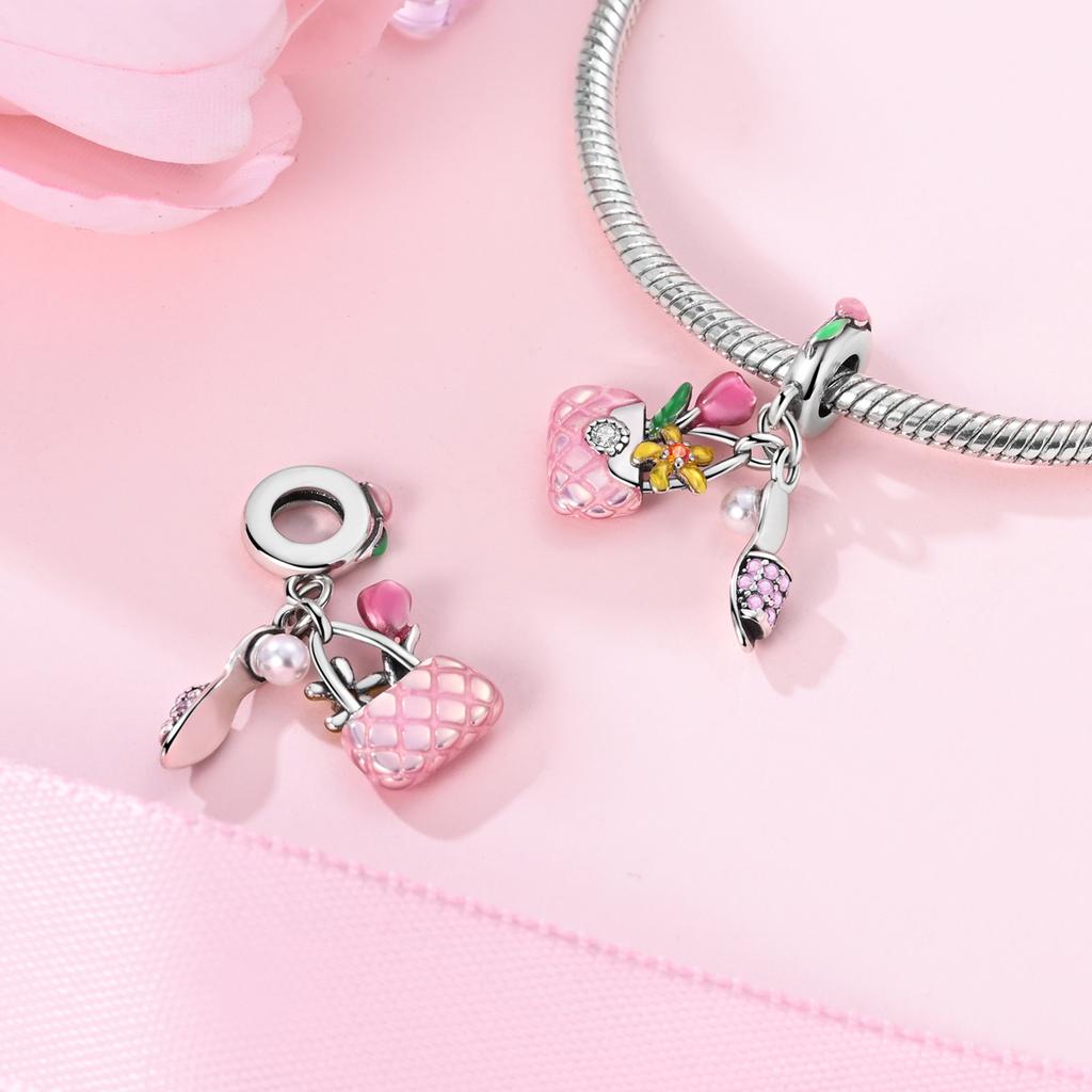 Copper Nurse Ice Cream Oil Original Charm Bead Fit Bracelet Pendant For Woman Fashion Jewelry